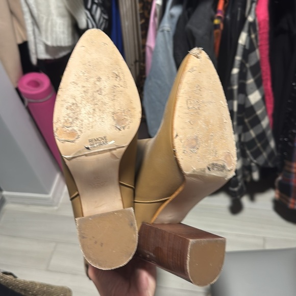 Zara Heeled Leather Knee high boots - Picture 6 of 8